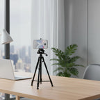 Trépied Téléphone Professionnel Aluminium 140cm pour Station de Travail