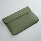 Vert / 15 pouces Pochette Ordinateur Magnétique Premium Cuir PU 13-16 Pouces