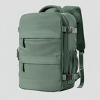 Vert armée Sac à dos ordinateur voyage 40x28x17cm - Bagage cabine multifonction