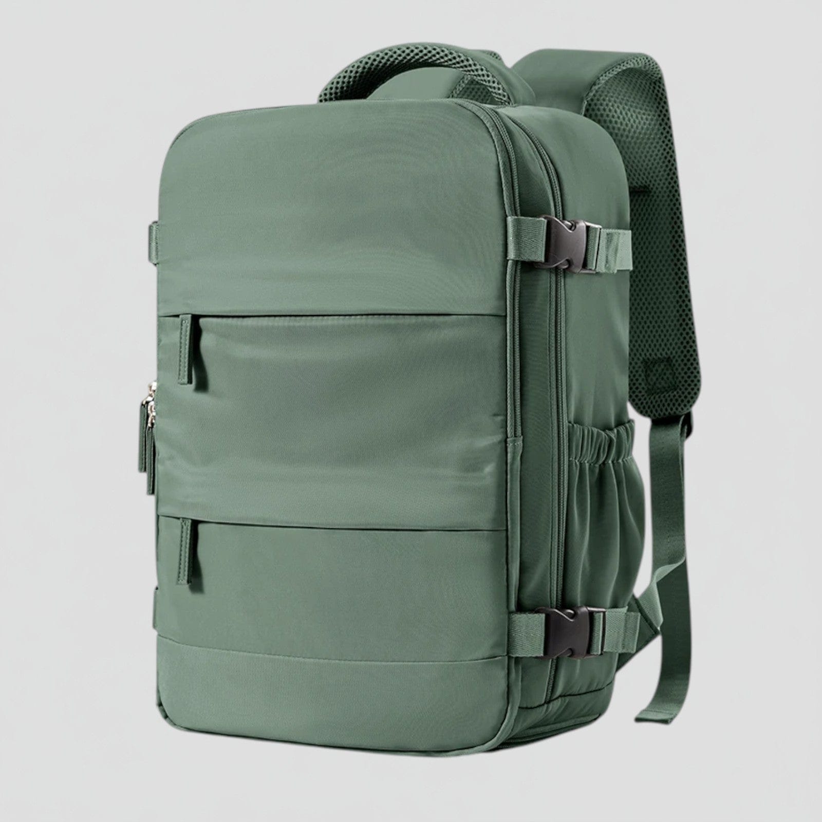 Vert armée Sac à dos ordinateur voyage 40x28x17cm - Bagage cabine multifonction