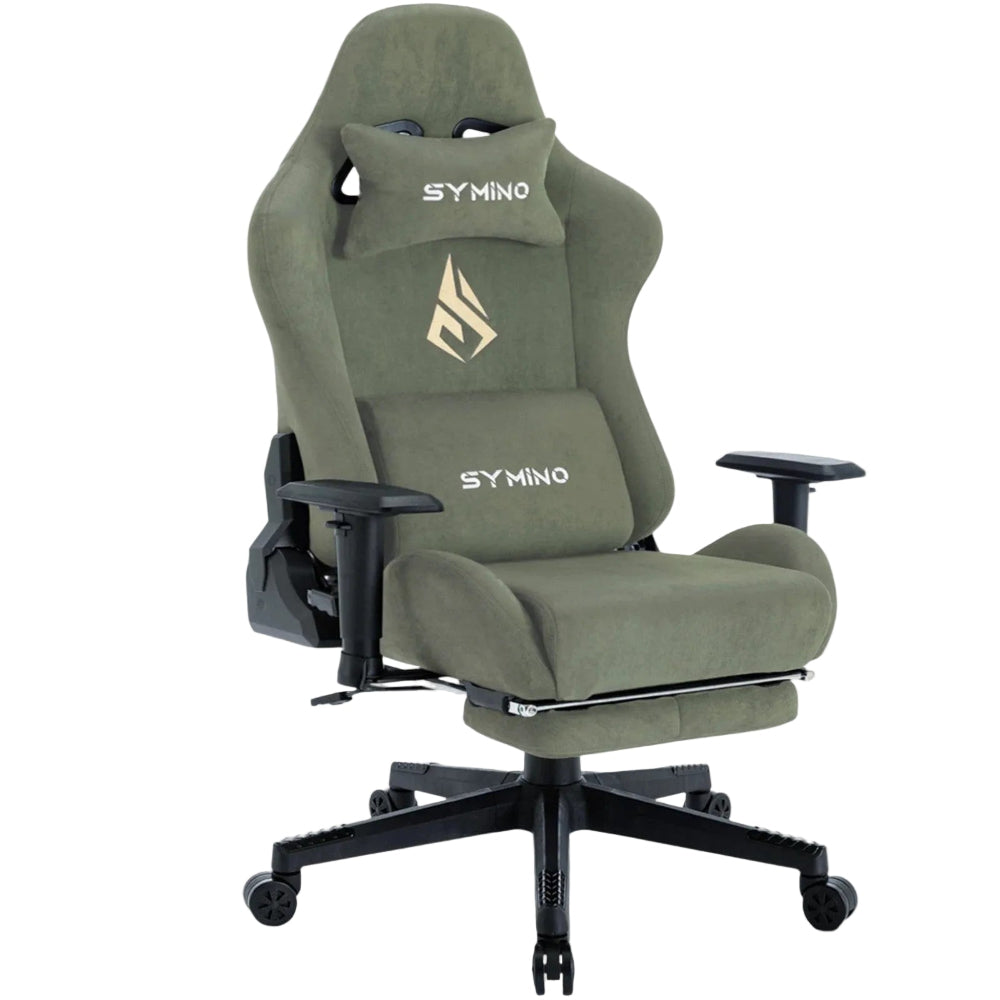 Vert Chaise Gaming Ergonomique avec Repose-Pieds - Fauteuil Bureau Respirant Inclinable 150°