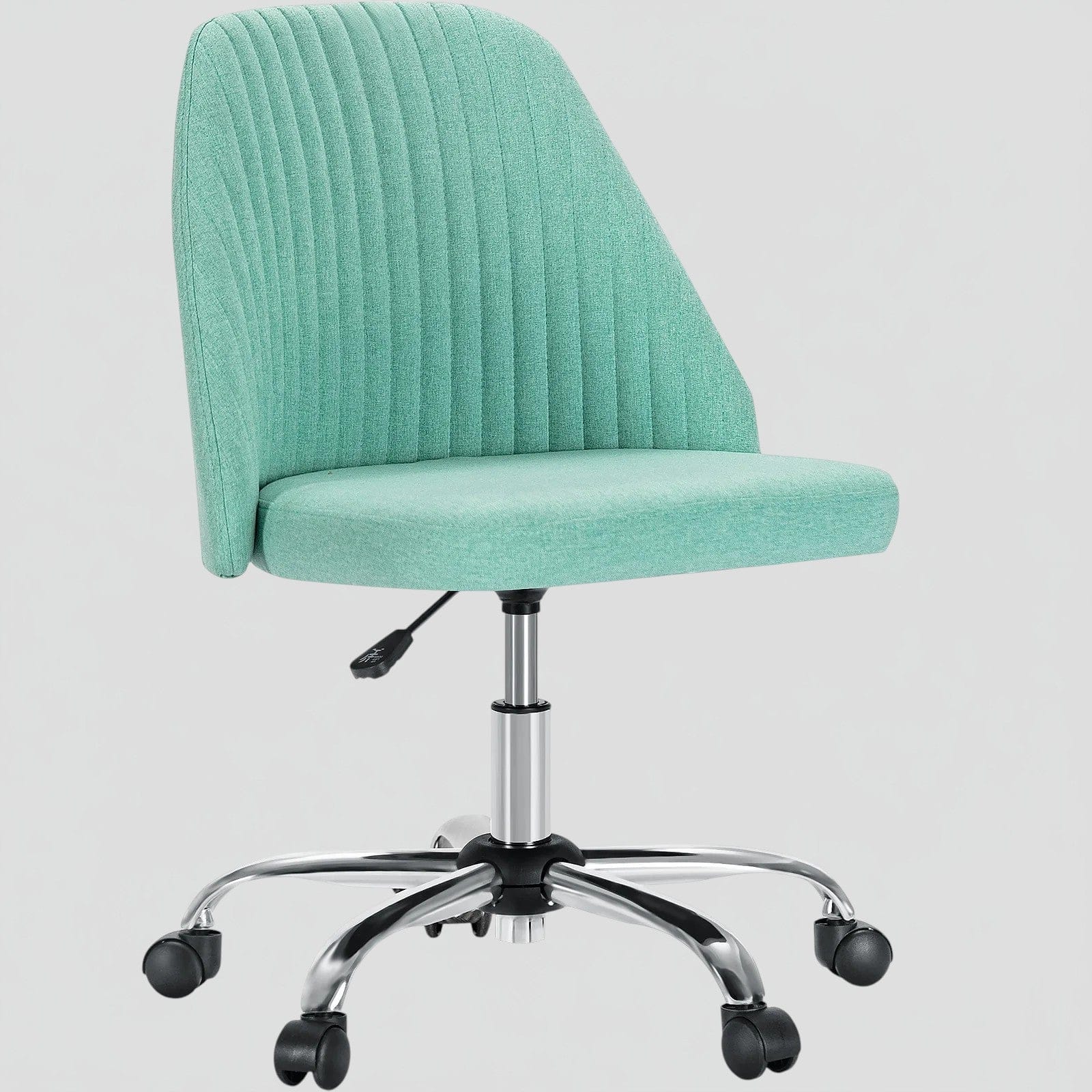 Vert menthe Chaise de Bureau Pivotante Compacte - Design Moderne avec Roulettes