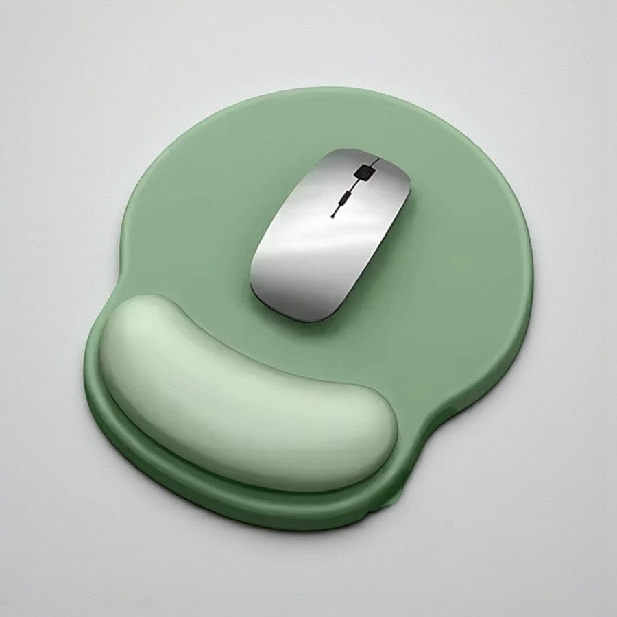 Vert Tapis de Souris Ergonomique avec Repose-Poignet - Support Confort 22x25cm