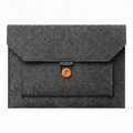 Vue de face couleur gris foncé de la pochette ordinateur Ace Coat